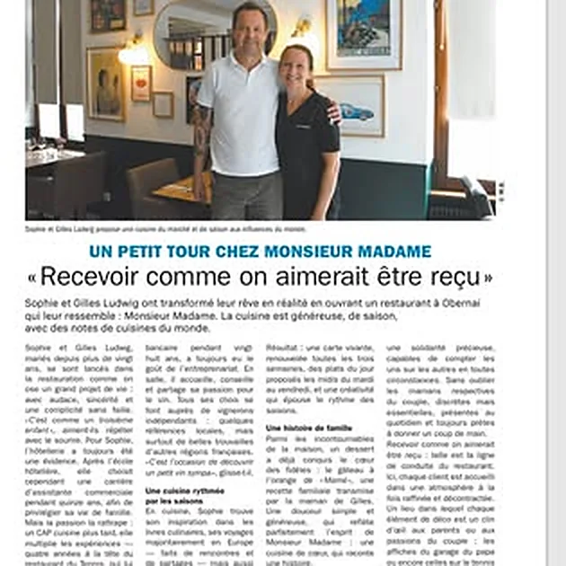 Article : Un petit tour chez Monsieur Madame